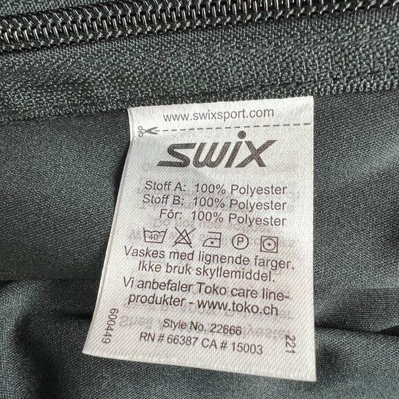 SWIX Universalx Pants Womens XL Black Tech Full Zip Leg Windpants Active 22666 - Picture 16 of 16